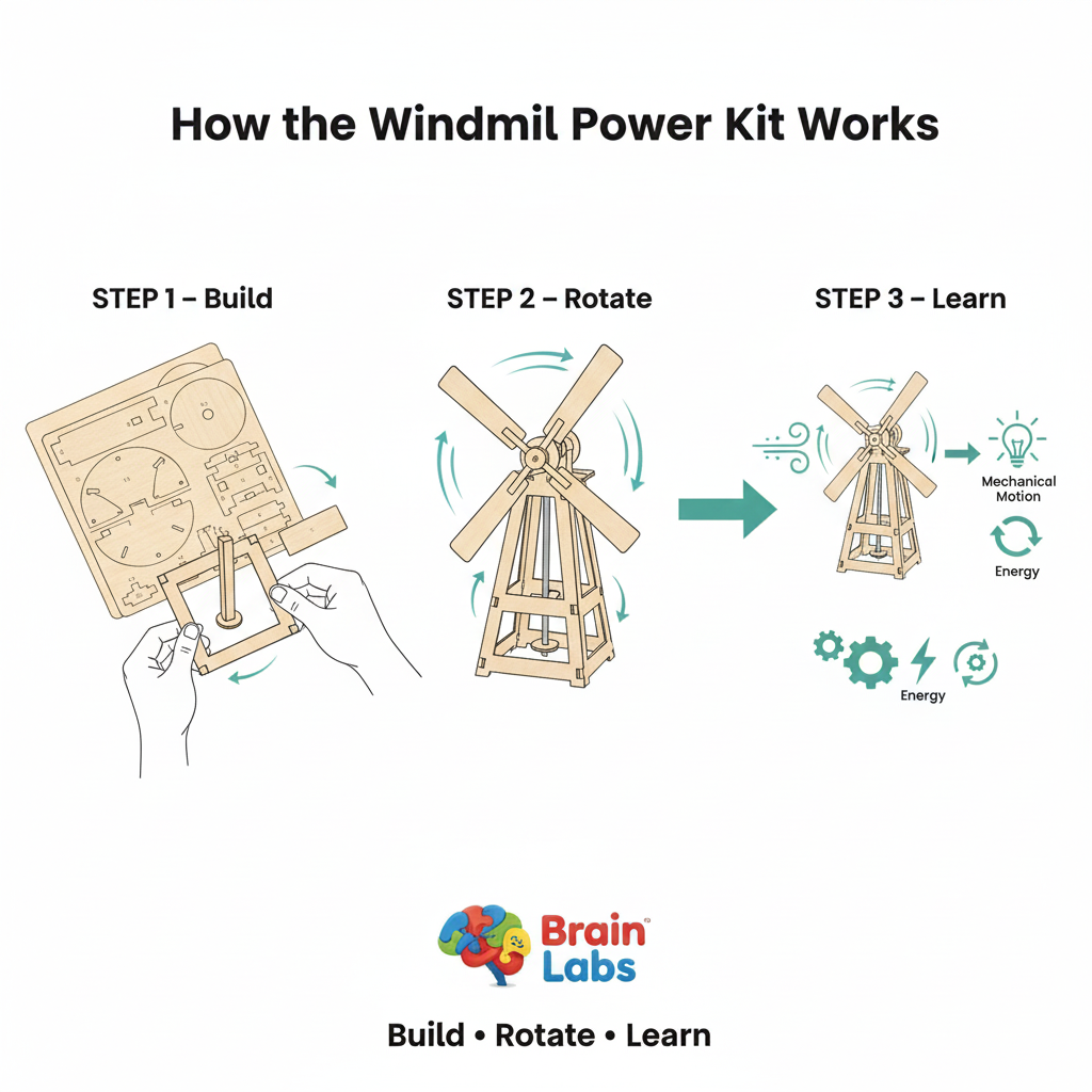 Windmill Power Kit - DIY Mechanical Build