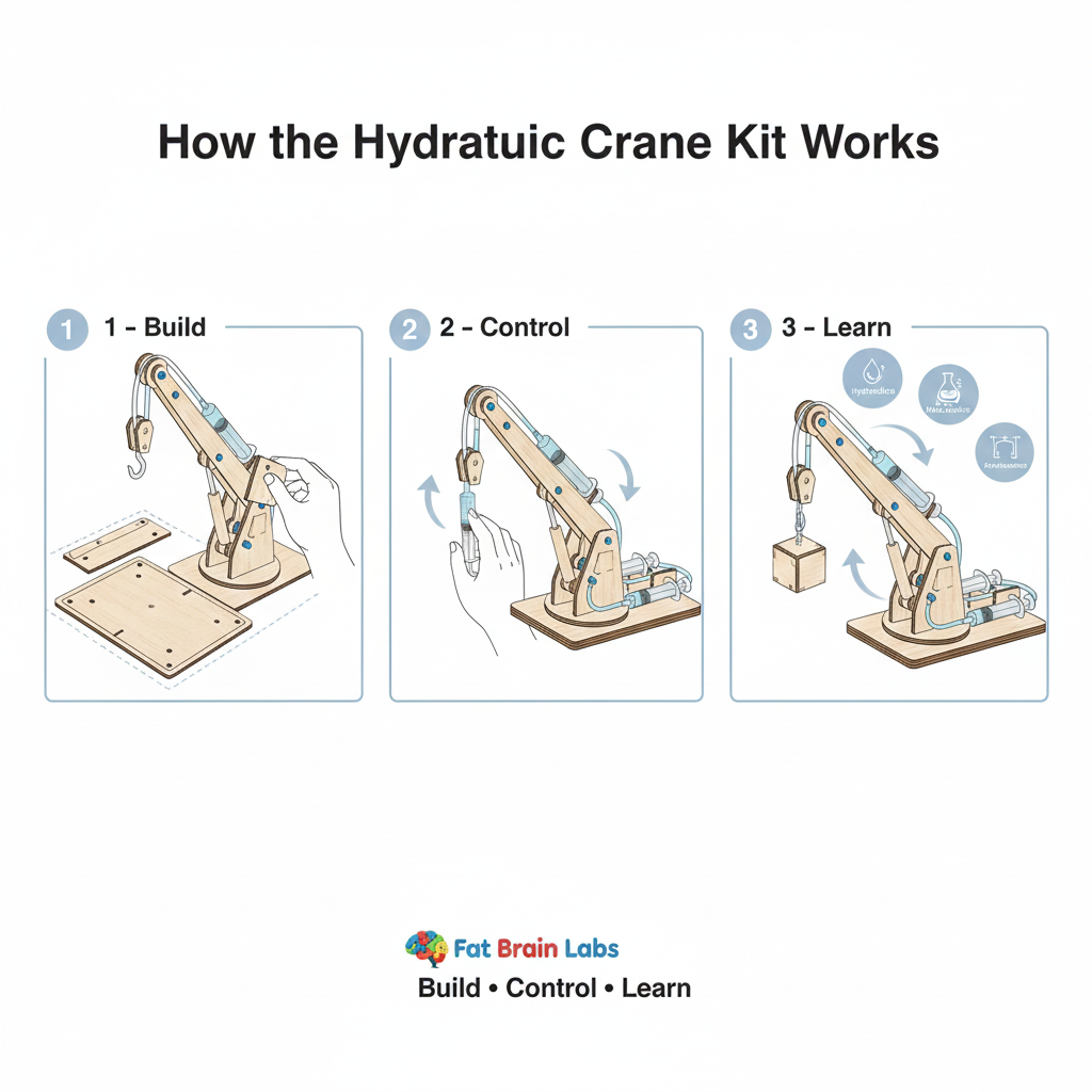 Hydraulic Crane Kit - DIY Mechanical Build
