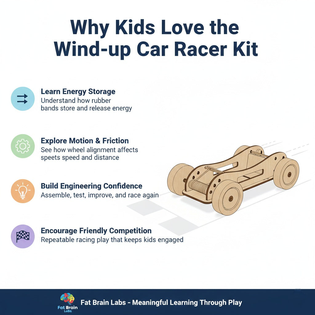 Wind-up Car Racer Kit