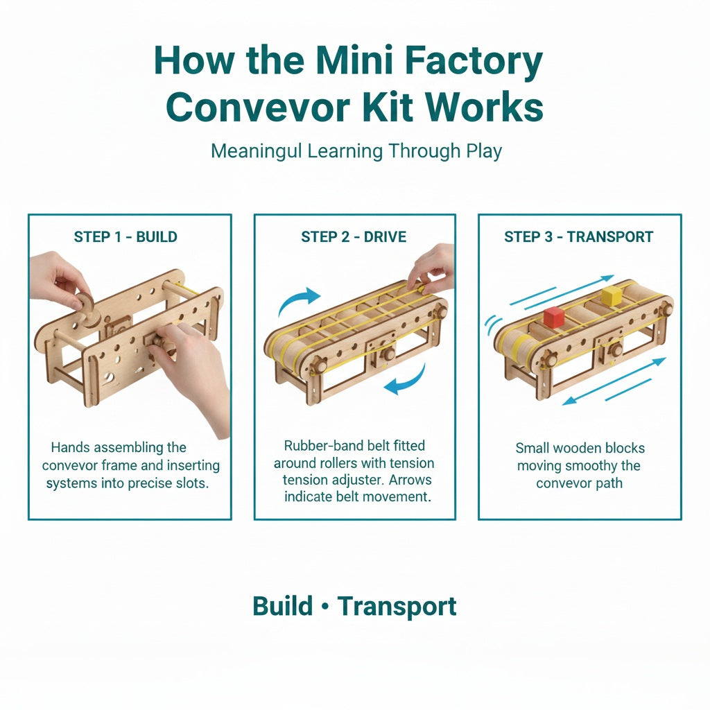 Mini Factory Conveyor – DIY Kit