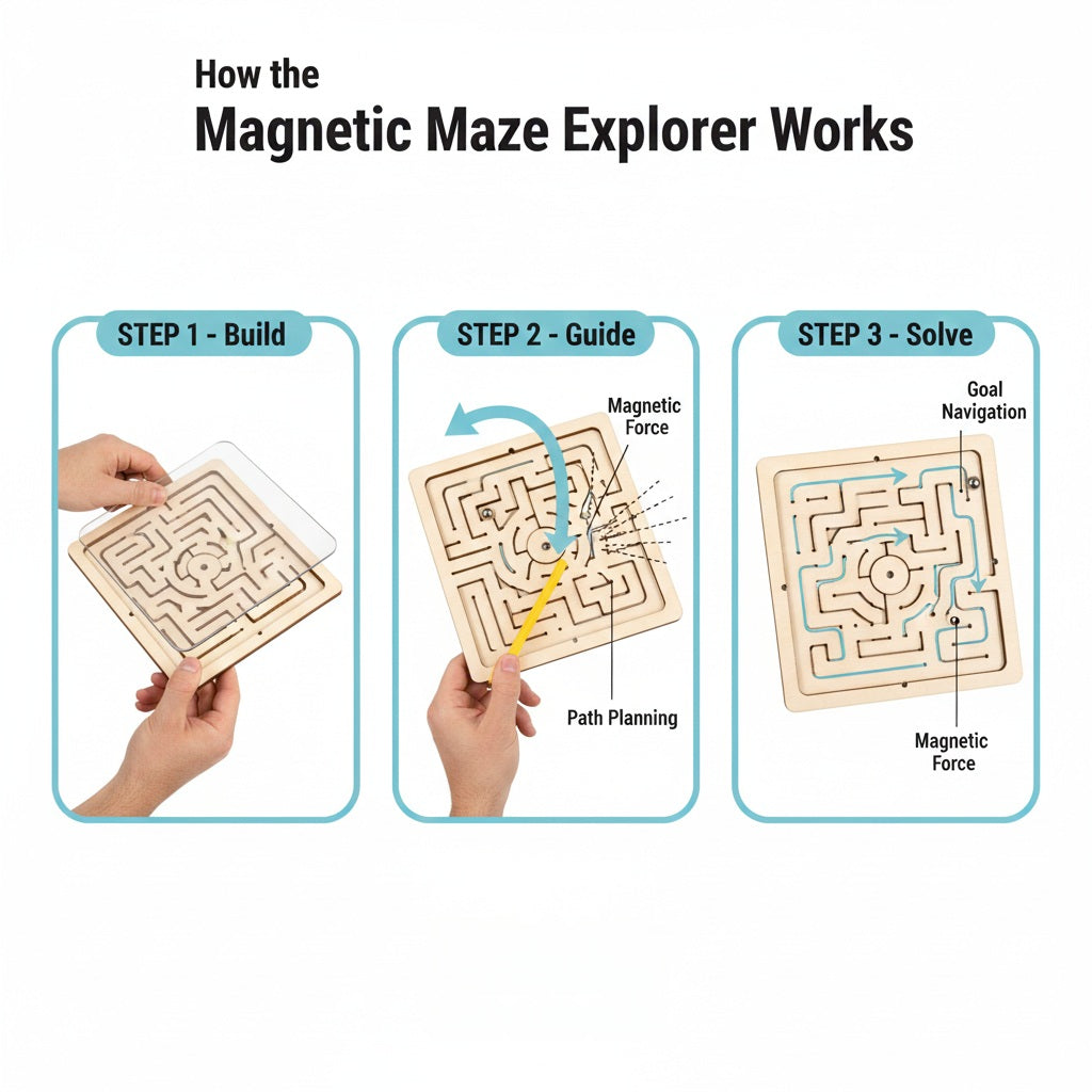 Magnetic Maze Explorer – DIY Kit