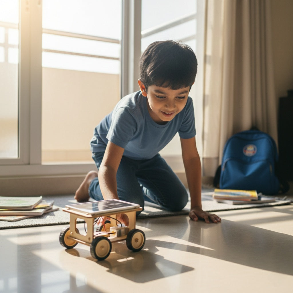 Mini Solar Robot Car - DIY Kit