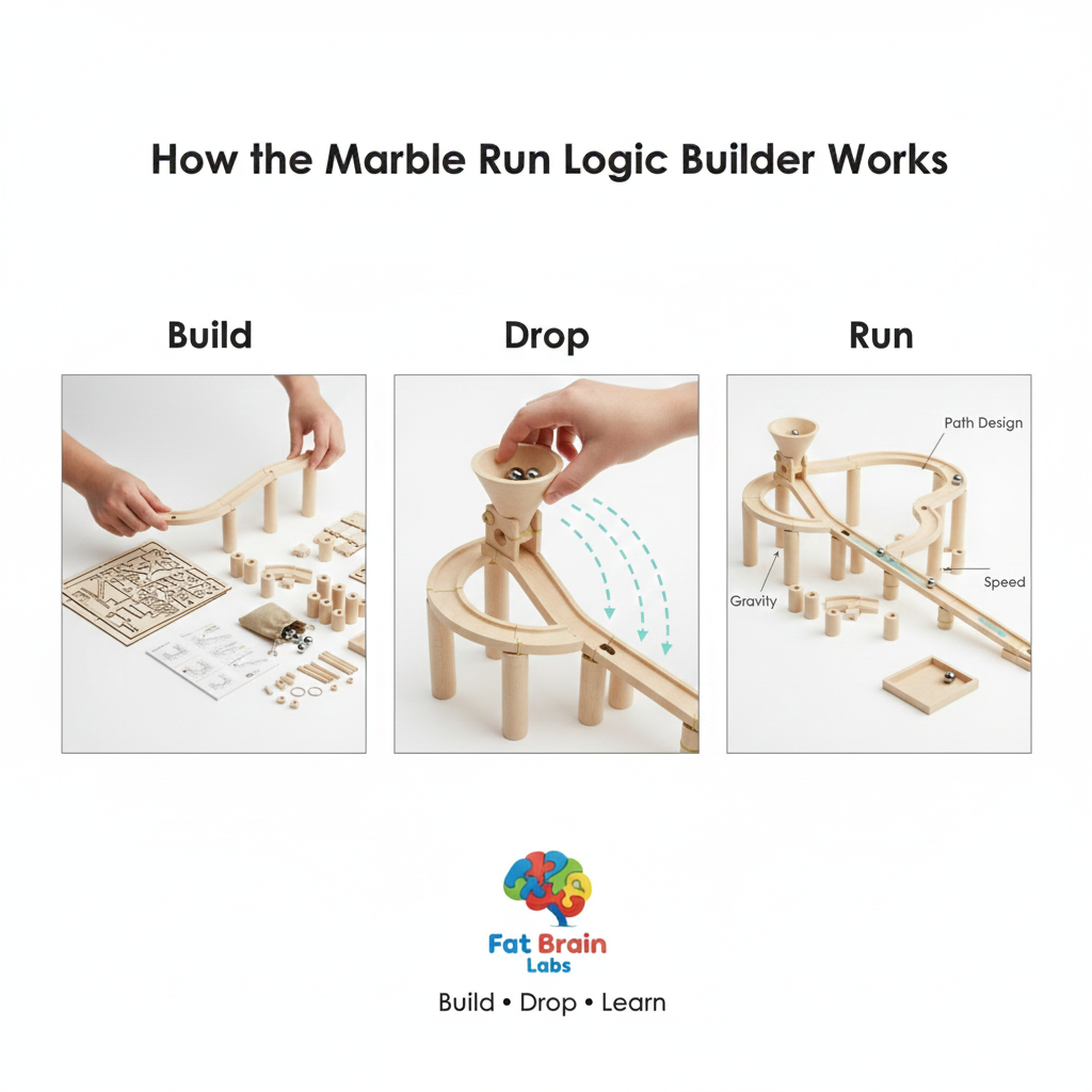 Marble Run Logic Builder - DIY Kit